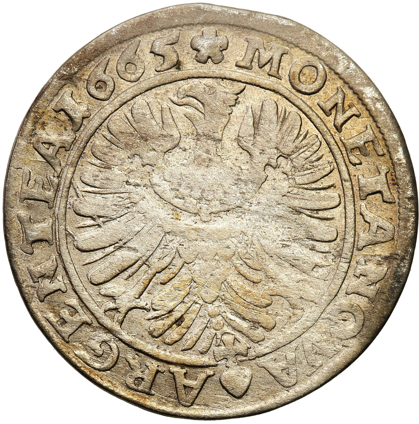Śląsk, księstwo legnicko-brzesko-wołowskie. Krystian Wołowski. 6 krajcarów 1665, Brzeg